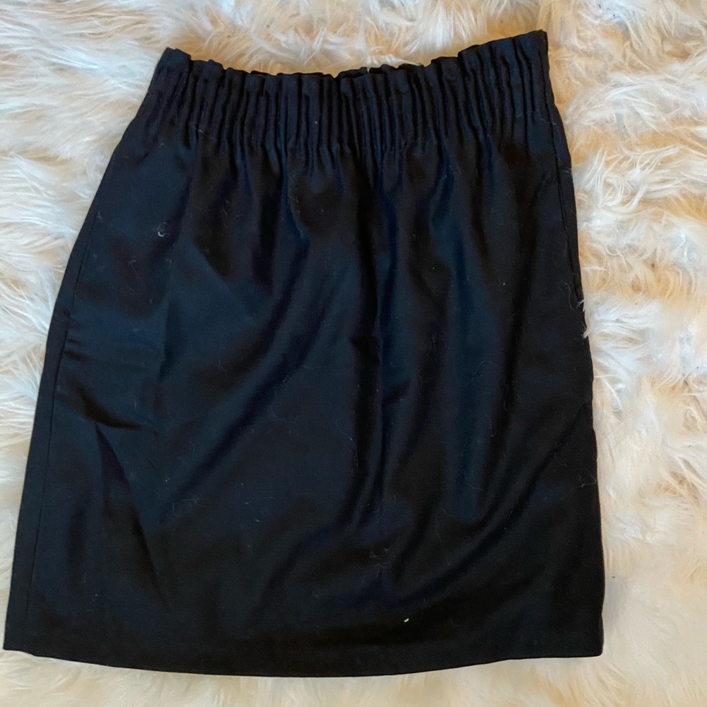 Black J crew pencil skirt
